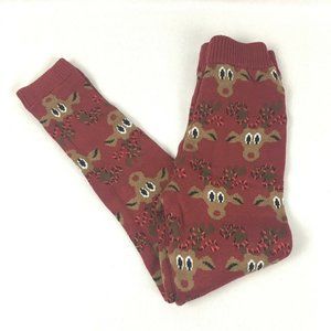 Alex Stevens Ruby Red Reindeer Joggers Size Small NEW NWT